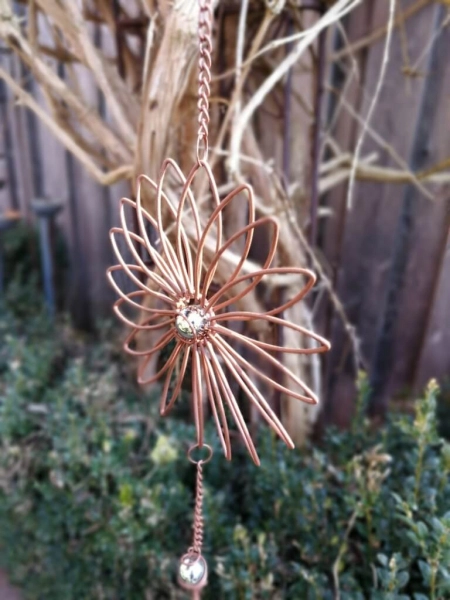 Edelrostoptik Hänger 3er-Blüte