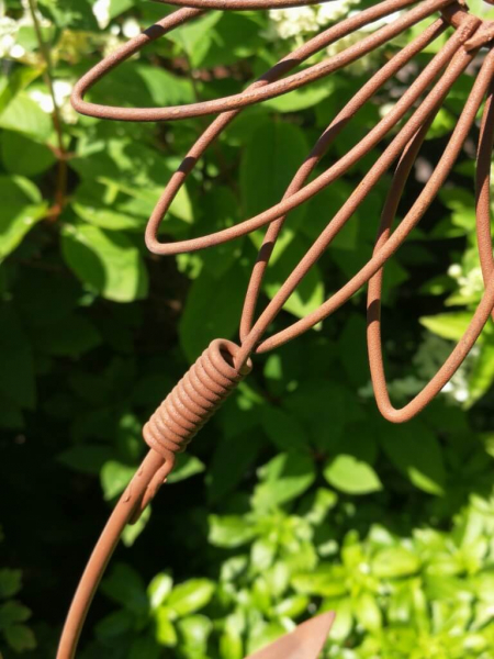 Edelrostoptik Blüte Sünaj am Stab