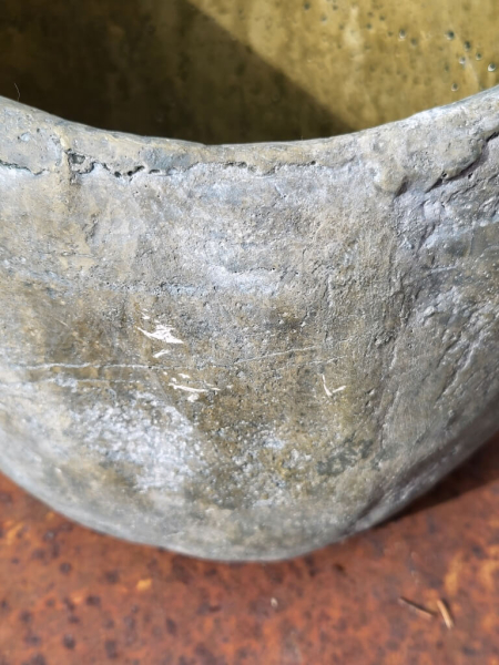 Blumentopf Anton rund, grau