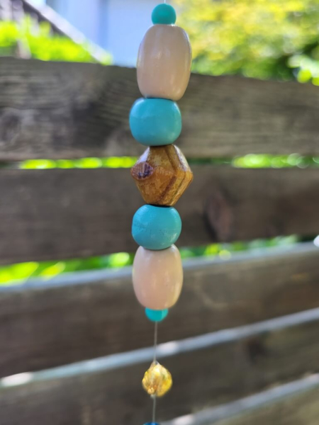 Boho Mobile Abirami, türkis-gold