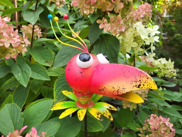 Hippie Stecker Papagei Daisy, pink