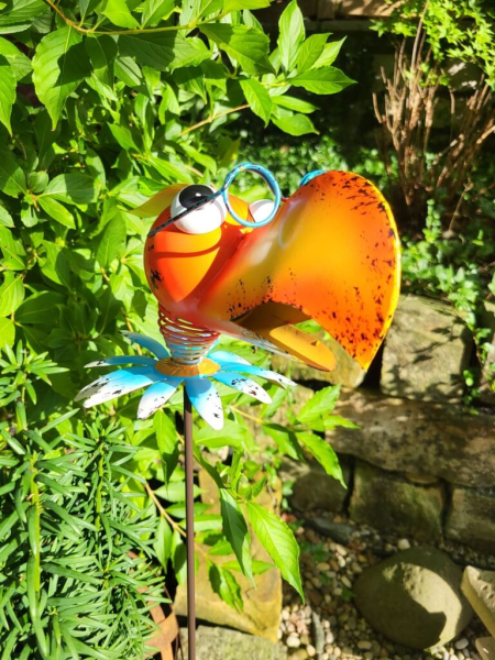 Hippie Stecker Papagei Pepper, mit Brille