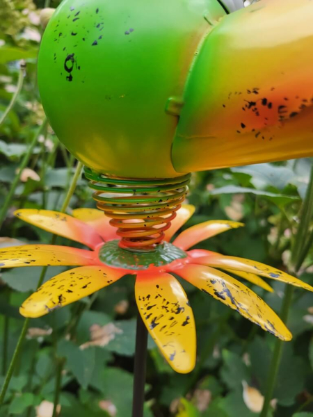 Hippie Stecker Papagei Chico, grün