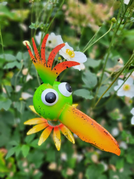 Hippie Stecker Papagei Chico, grün