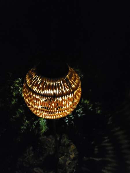 Boho Solar Gartenstecker Lampe Dagmar, Kugel