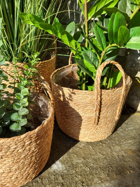 Boho Strohkorb Rapsody zum Bepflanzen