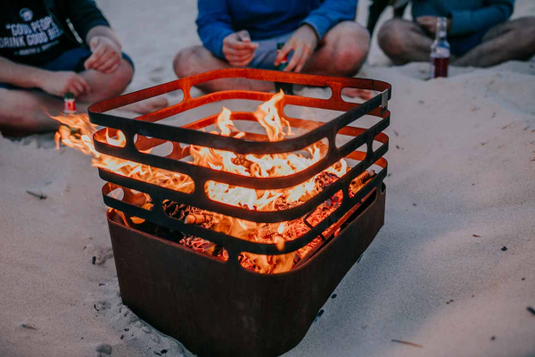 Edelrost Feuerkorb Cube Höfats