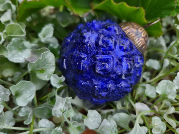 Hippie-Boho Christbaumkugel-Mix 4, Purple