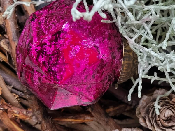 Hippie-Boho Christbaumkugel-Mix 4, Purple