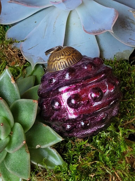 Hippie-Boho Christbaumkugel-Mix 4, Purple