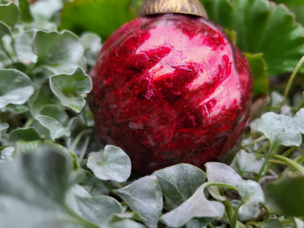 Hippie-Boho Christbaumkugel-Mix 4, Purple