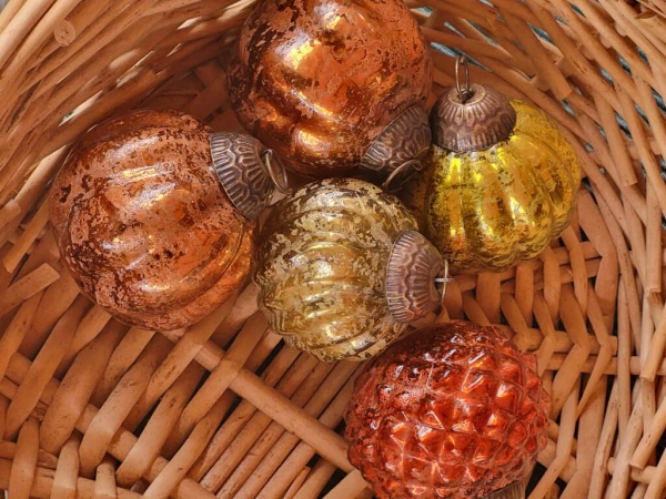 Hippie-Boho Christbaumkugel-Mix 3, Zitrus