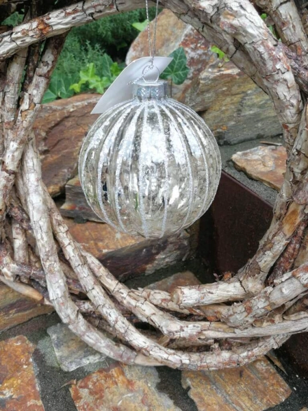 Christbaumkugel Elegant Streifen