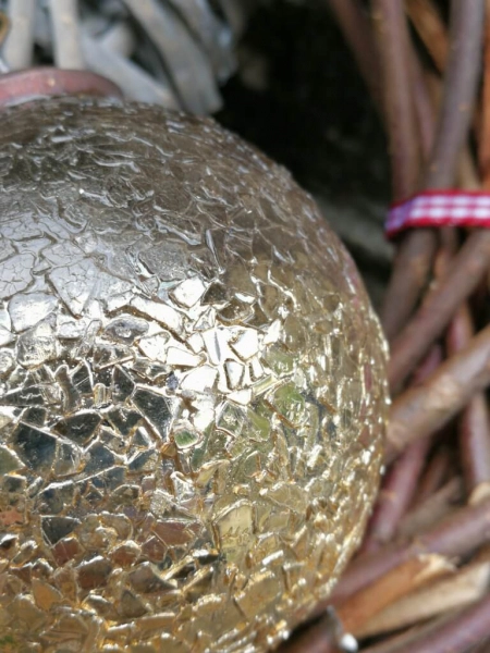 Christbaumkugel Jaenna, silber-gold