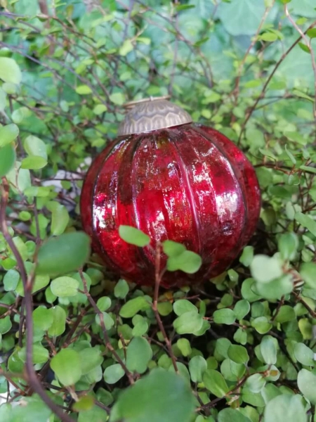 Christbaumkugel Melone, rot