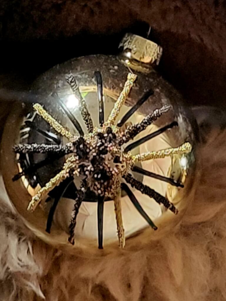 Christbaumkugel Meyra Stern vorn, gold