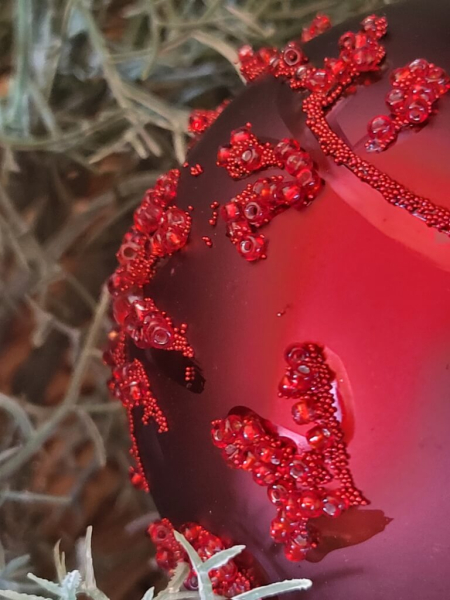 Christbaumkugel Oriana, Ornament matt, rot