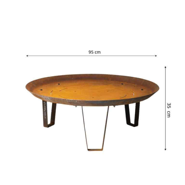Edelrost Cortenstahl Feuerschale Elegante