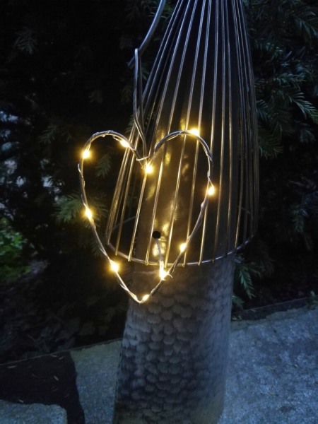 LED Dekoengel Jibril mit Herz
