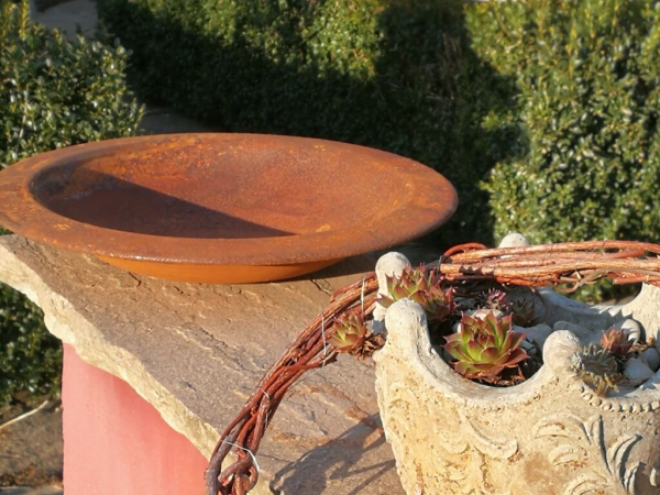 Edelrost Dekoschale Bella, 27 cm rustikal