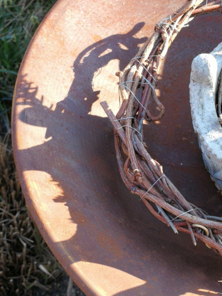 Edelrost Dekoschale Estella, 38 cm