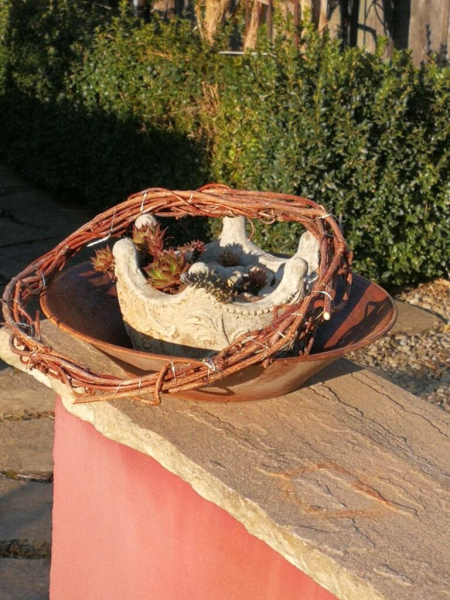 Edelrost Dekoschale Liana, 24 cm