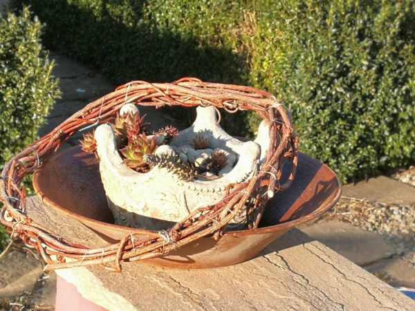 Edelrost Dekoschale Liana, 24 cm