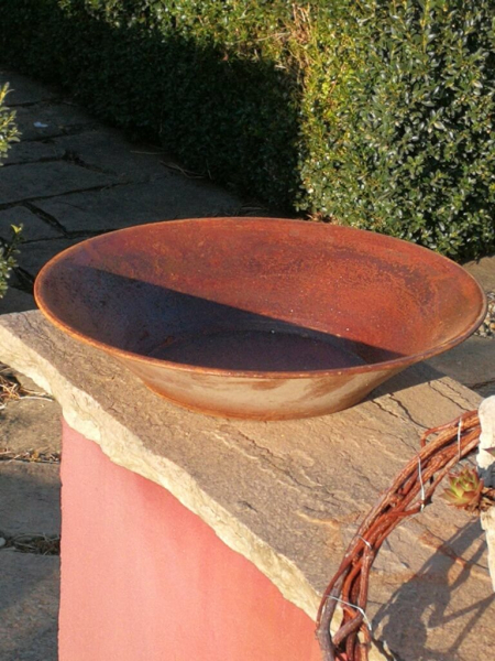 Edelrost Dekoschale Liana, 24 cm