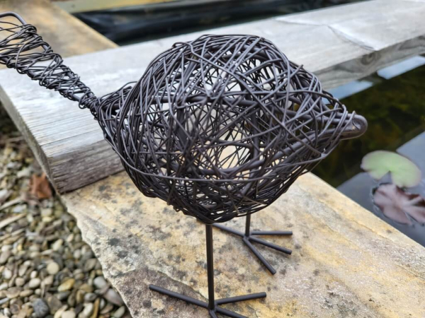 Drahtvogel Amira, schwarz