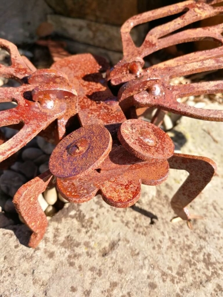 Edelrost Gartenstecker Libelle 3D, klein