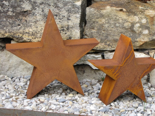 Edelrost Stern zum Stellen