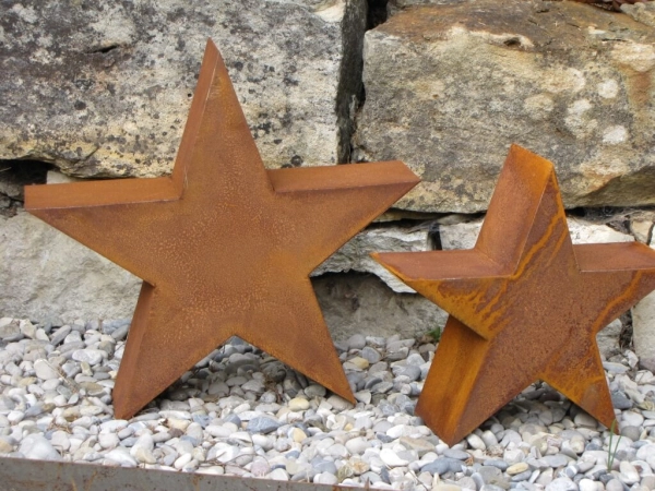 Edelrost Stern zum Stellen