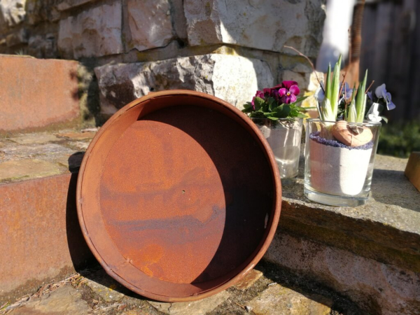 Edelrost Pflanzschale Backform