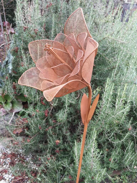 Gartenstecker Blüte Moni