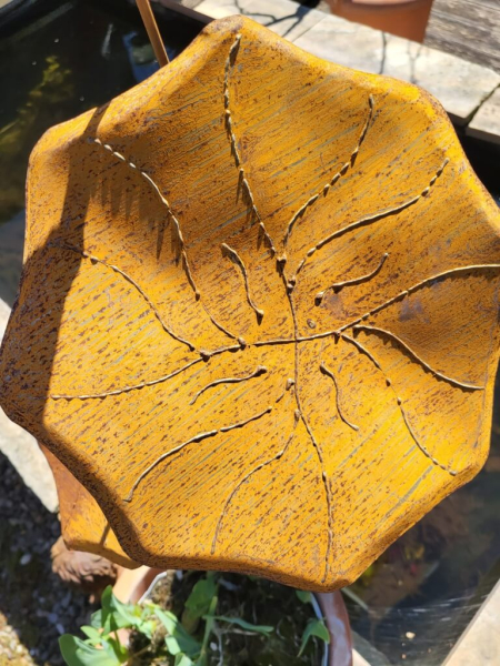 Edelrost Gartenstecker Lotus