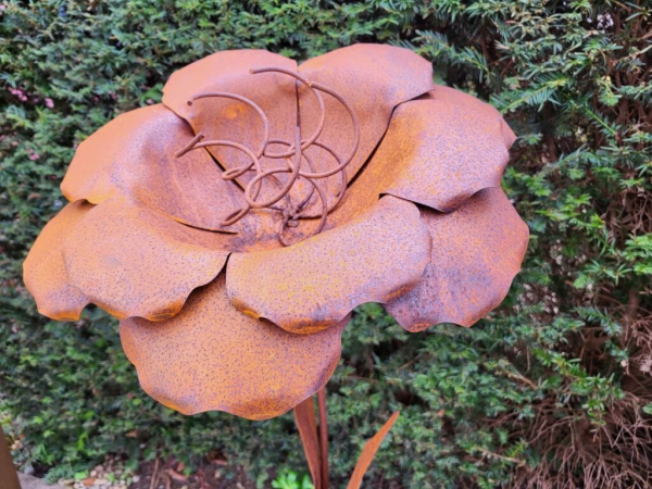 Edelrost Blume Nadja auf Platte