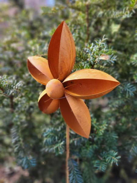 Edelrost Blume Rosalinde zum Stecken