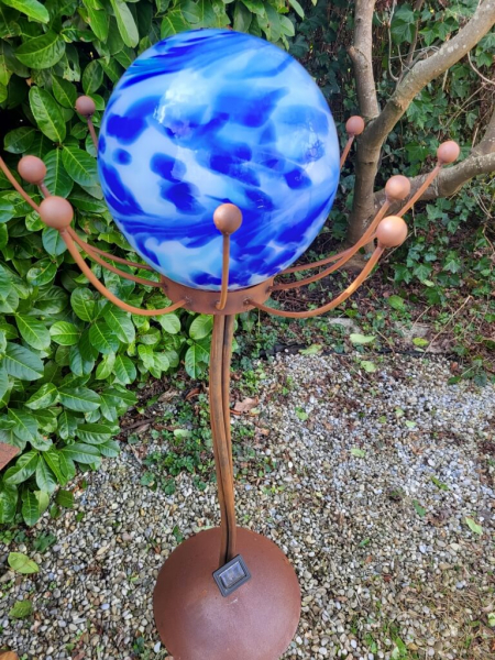 Edelrost Solarblume Sommernachtstraum, blau