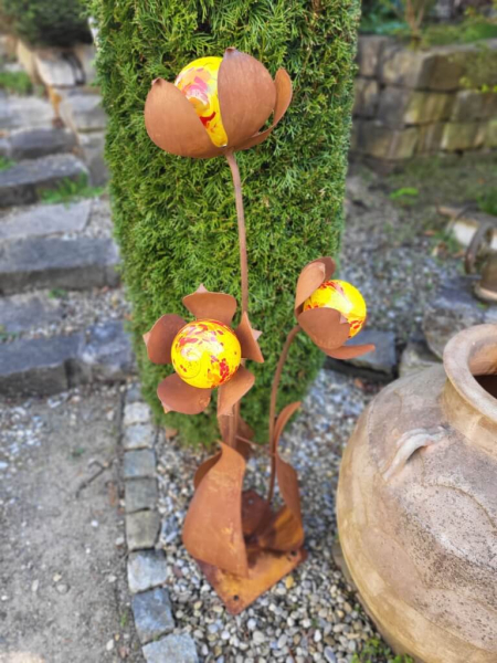 Edelrost Glasblume Zuzanna