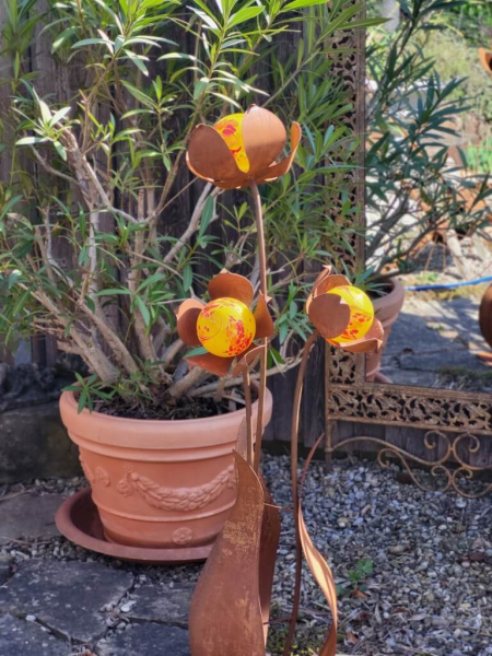 Edelrost Glasblume Zuzanna
