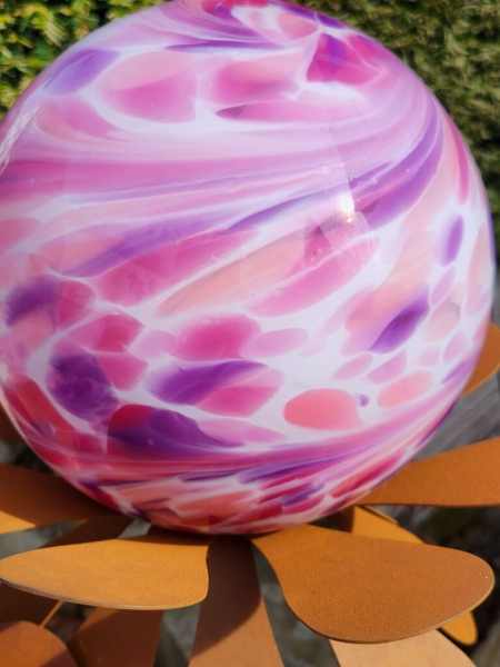 Edelrost Glasblume Blumenzauber, 120 cm, rosa-lila