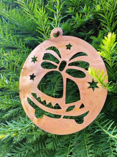 Edelrost Christbaumkugel Glocken