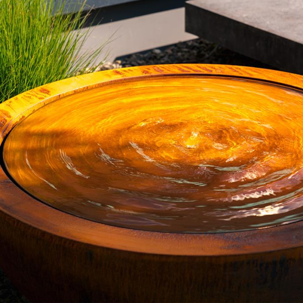 Cortenstahl Quellbrunnen BAYOU