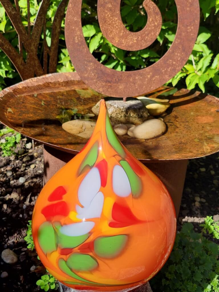 Edelrost Gartenstecker Cupa, Orange