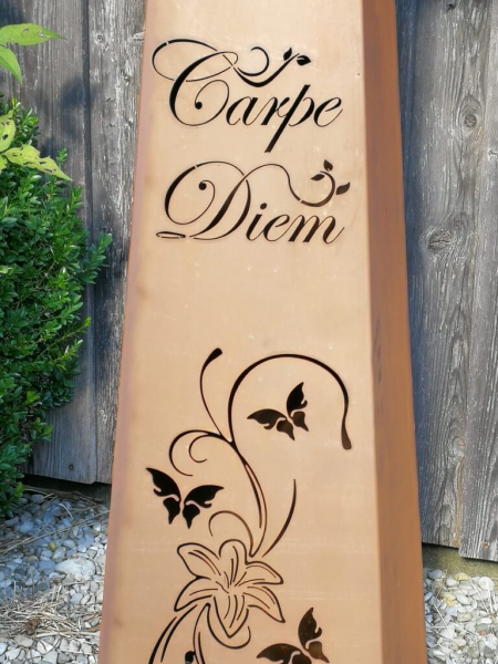Deko Säule Carpe Diem