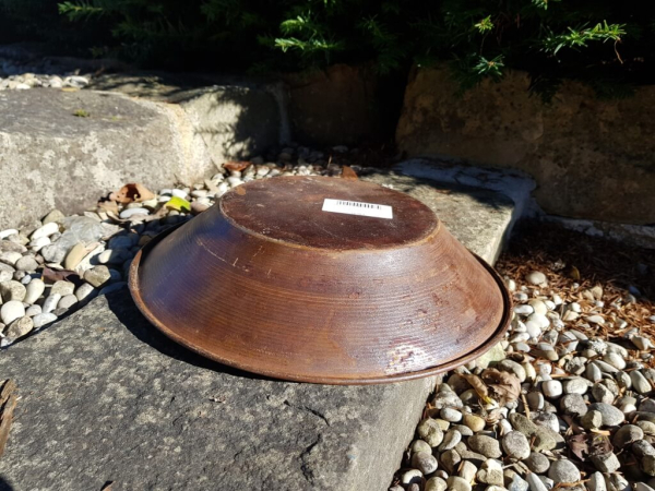 Edelrost Dekoschale 27 cm, lackiert