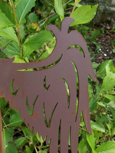 Edelrost Gartenstecker Engelsflügel Belladonna