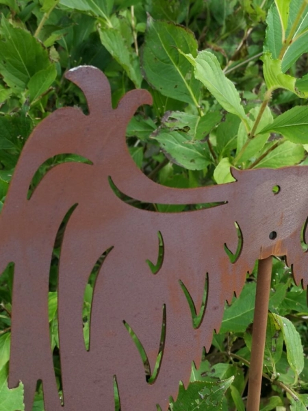 Edelrost Gartenstecker Engelsflügel Belladonna