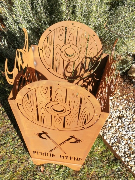 Edelrost Feuerkorb Walhalla