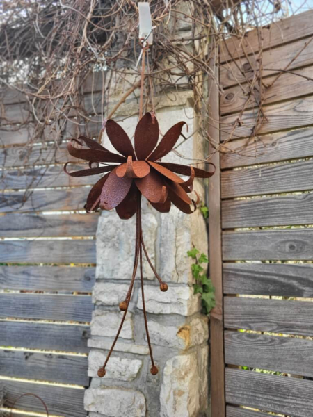 Edelrost Blume Fuchsie, zum Hängen